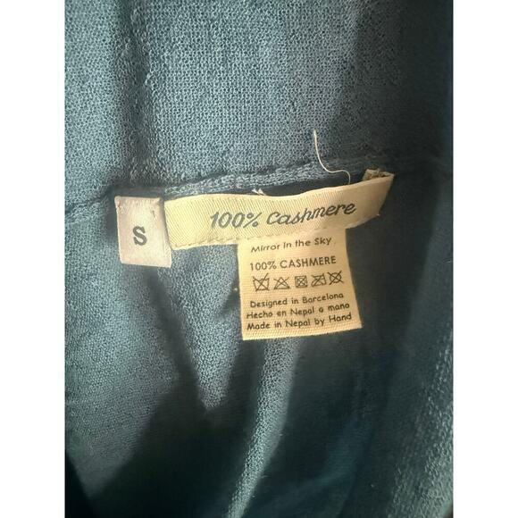 Mirror in the Sky Cashmere Sweater - Blue - Small - Picture 3 of 3